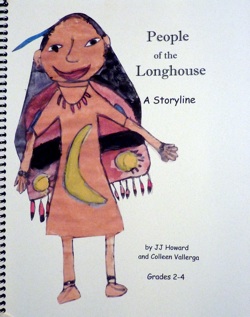 An image of the cover of the People Of The Longhouse Storyline Resource Book